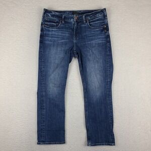 Silver Jeans Womens 32x23.5 Blue‎ Suki Capri Medium Wash Denim